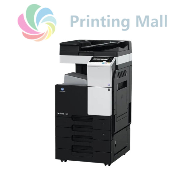 Konica Minolta Bizhub 227 + Alimentator Documente RADF + Stand Mobil + Toner - Instalare Gratuita