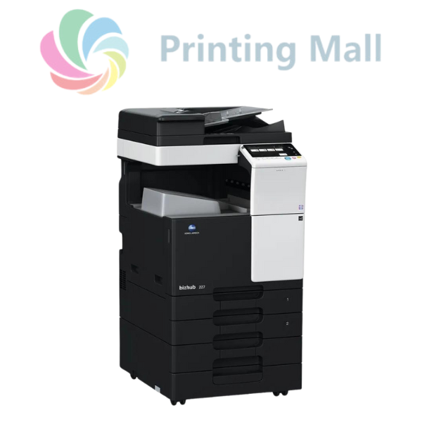 Konica Minolta Bizhub 227 + Alimentator Documente RADF + Stand Mobil + Toner - Instalare Gratuita