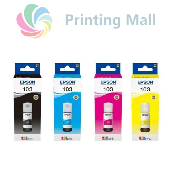 Set cartuse EPSON 103 CMYK pentru EcoTank L1110/L3110/L3111/L3150/L3151/L5190