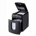 RESIGILAT Distrugator documente automat REXEL OPTIMUM 130M, P5, micro-cut (particule), 130 coli, cos 44l, negru-gri