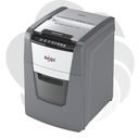 RESIGILAT Distrugator documente automat REXEL OPTIMUM 300X, P4, cross-cut (confeti), 300 coli, cos 60l, negru-gri