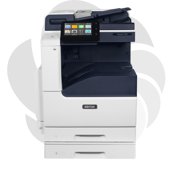 Xerox® VersaLink® C7130 + DADF Single Pass + Stand mobil + Tonere Start - Multifunctional laser A3 color cu 2 casete hartie