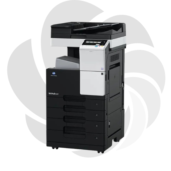 Konica Minolta Bizhub 287 + Alimentator Documente RADF + Stand Mobil + Toner - Instalare Gratuita