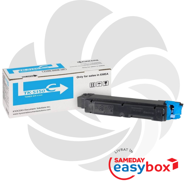 TK-5150 Cyan - Cartus toner original Kyocera pentru Ecosys P6035cdn / M6035cidn / M6535cidn