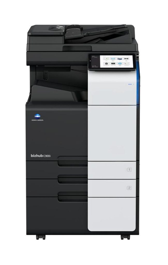 Konica Minolta Bizhub C300i + Alimentator Documente RADF + Stand Mobil + Set tonere CMYK - Instalare Gratuita