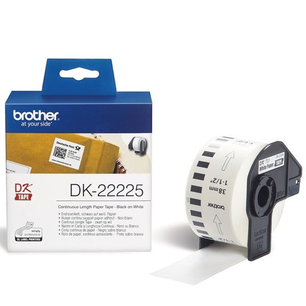 DK22225 / DK-22225 - Rola etichete originala Brother 38mm x 30.5m Alb 