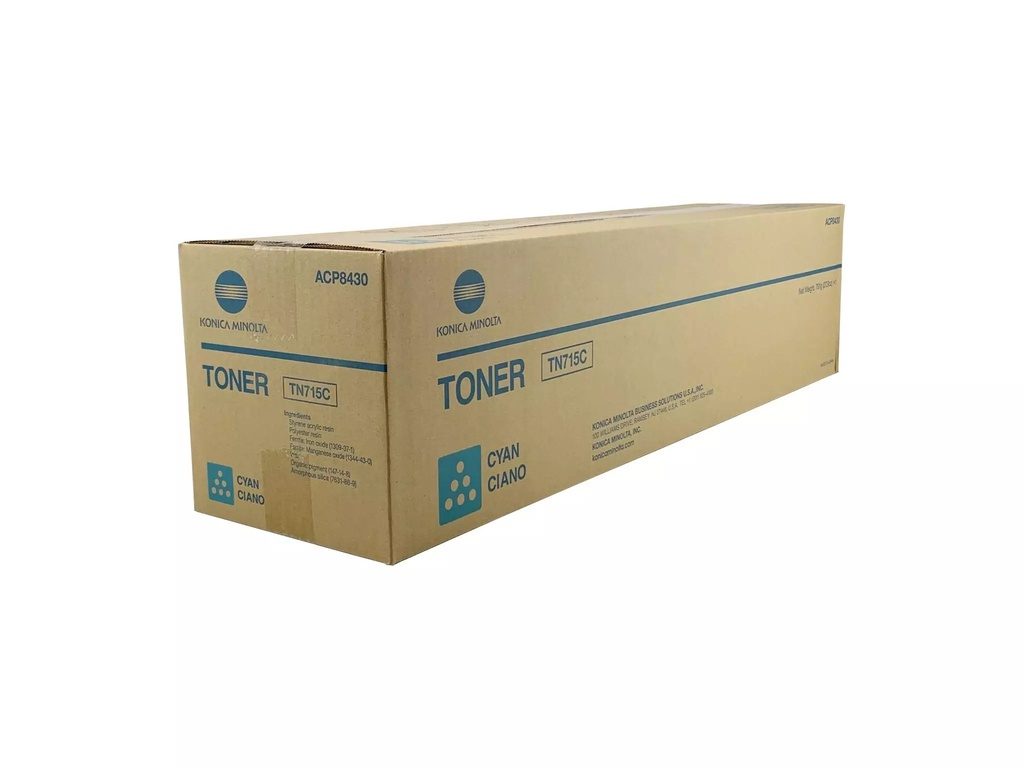 TN-715 Cyan - Cartus toner original Konica Minolta pentru Bizhub C750i