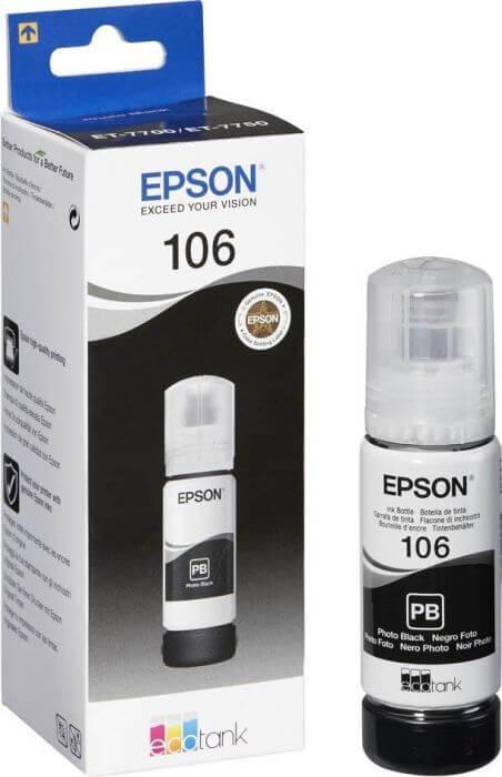 Epson 106 Black EcoTank - Flacon cerneala originala 