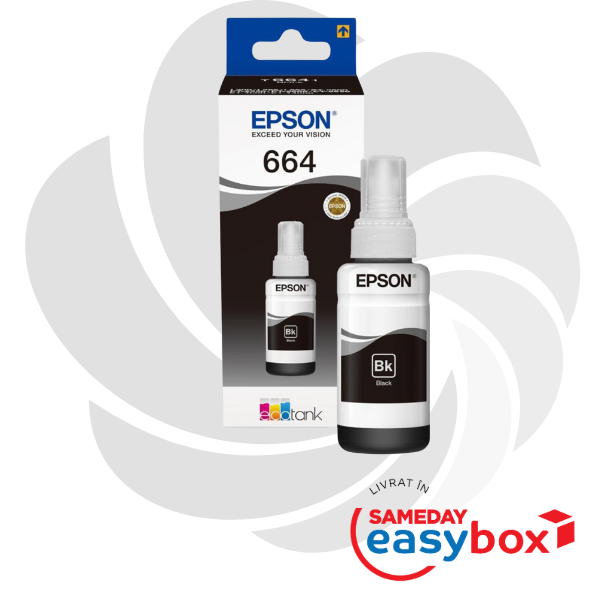 Epson T6641 Black - Flacon cerneala originala