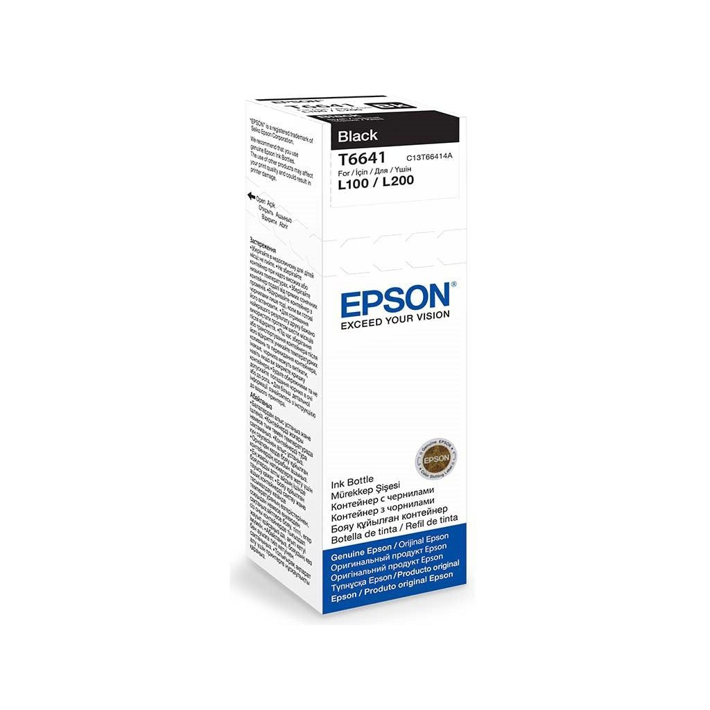 Epson T6641 Black - Flacon cerneala originala