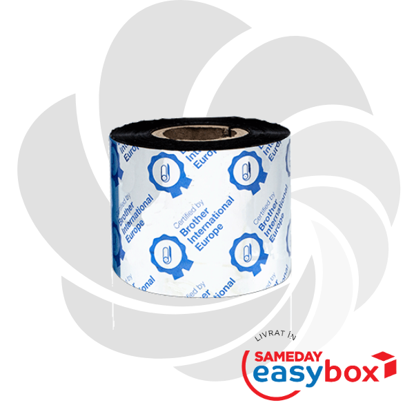 Ribbon cu cerneala neagra si rasina premium pentru transfer termic BRP-1D300-060