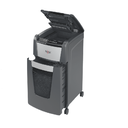 Distrugator documente automat REXEL OPTIMUM 225M, P5, micro-cut (particule), 225 coli, cos 60l, negru-gri