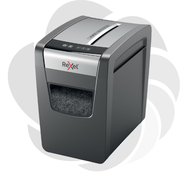 Distrugator documente manual REXEL MOMENTUM X410, P4, cross-cut (confeti), 10 coli, cos 23l, negru