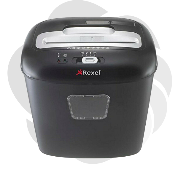 Distrugator documente manual REXEL DUO, P3, cross-cut (confeti), 10 coli, cos 17l, negru