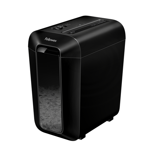 Distrugator documente manual Fellowes Powershred® LX65, P4, Cross-cut, 10 coli, cos 22l, negru