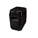 Distrugator documente automat Fellowes Automax 200C, P4, Cross-Cut, 200 coli, cos 32l, negru