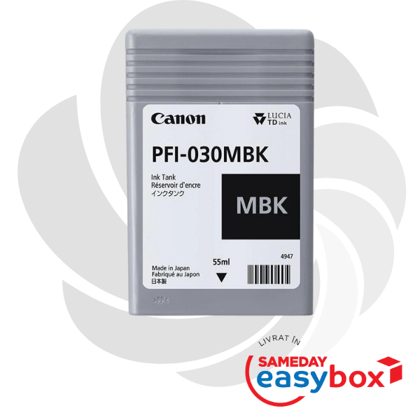 PFI-030MBK Matte Black - Cartus cerneala originala Canon 55 ml pentru TM-240 / TM-340