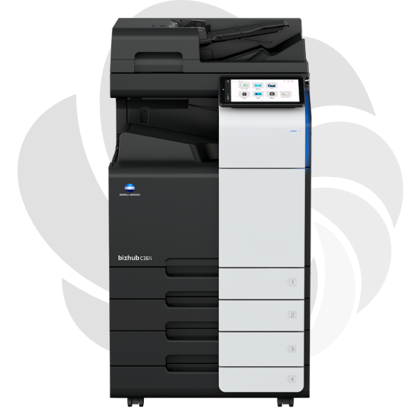 Konica Minolta Bizhub C361i + Alimentator Documente RADF  + Stand Mobil + Set tonere CMYK - Instalare Gratuita