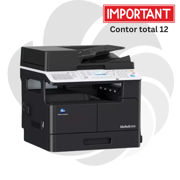 RESIGILAT - Konica Minolta Bizhub 225i + Capac Original + Toner - Instalare Gratuita