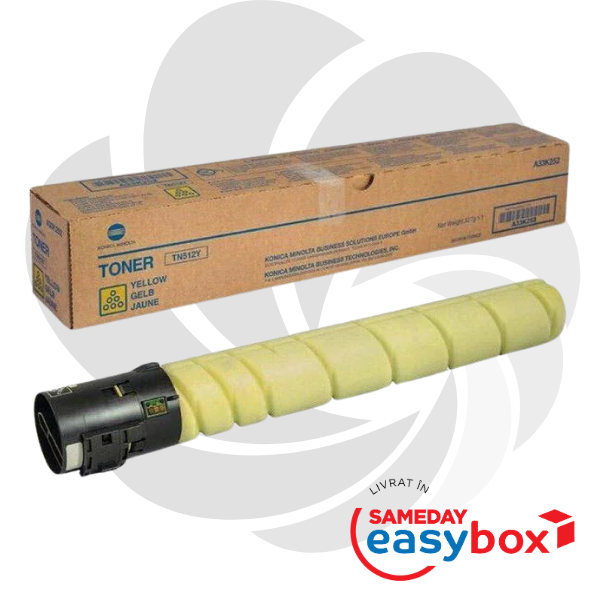 TN-512 Yellow - Cartus toner original Konica Minolta pentru Bizhub C454e / Bizhub C554e