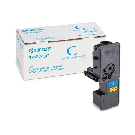 TK-5240 Cyan - Cartus toner original Kyocera pentru M5526cdn / M5526cdw / P5026cdn/ P5026cdw