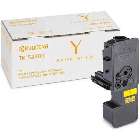 TK-5240 Yellow - Cartus toner original Kyocera pentru M5526cdn / M5526cdw / P5026cdn/ P5026cdw