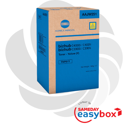 [AAJW251] TNP-81 Yellow - Cartus toner original Konica Minolta pentru Bizhub C3300i / Bizhub C4000i