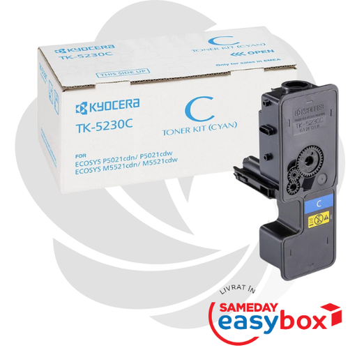 [1T02R9CNL0] TK-5230 Cyan - Cartus toner original Kyocera pentru Ecosys M5521cdn / M5521cdw / P5021cdn / P5021cdw