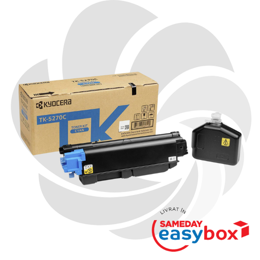 [1T02TVCNL0] TK-5270 Cyan - Cartus toner original Kyocera pentru Ecosys P6230cdn / M6230cidn / M6630cidn