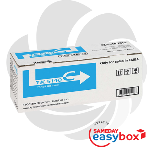 [1T02NRCNL0] TK-5140 Cyan - Cartus toner original Kyocera pentru Ecosys P6130cdn / M6030cdn / M6530cdn