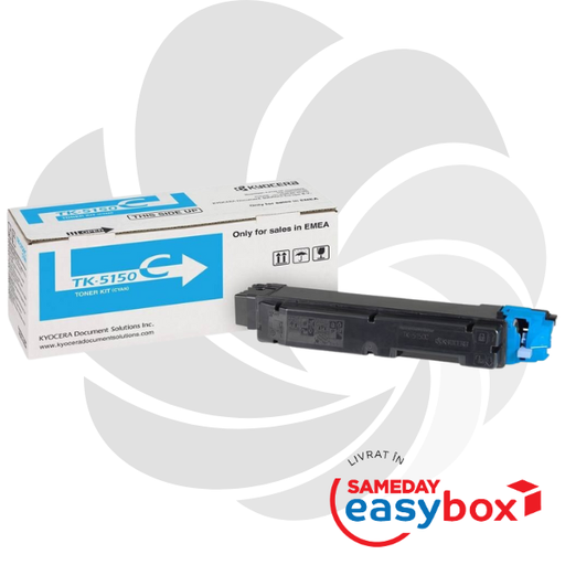 [1T02NSCNL0] TK-5150 Cyan - Cartus toner original Kyocera pentru Ecosys P6035cdn / M6035cidn / M6535cidn