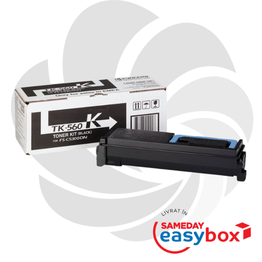 [1T02HN0EU0] TK-560 Black - Cartus toner original Kyocera pentru FS-C5300DN / FS-C5350DN / Ecosys P6030cdn