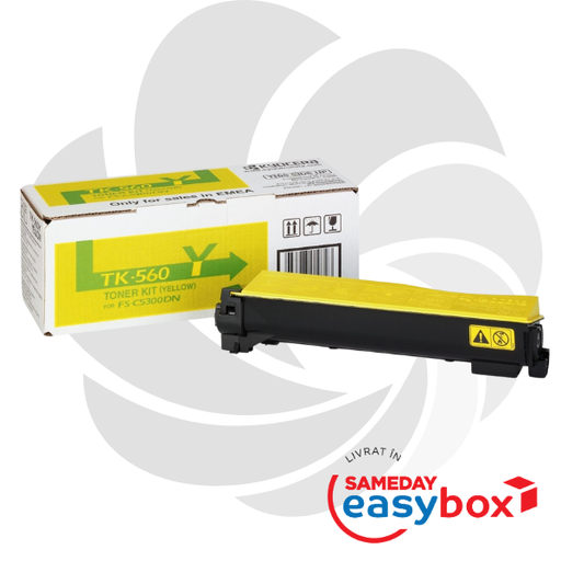 [1T02HNAEU0] TK-560 Yellow - Cartus toner original Kyocera pentru FS-C5300DN / FS-C5350DN / Ecosys P6030cdn