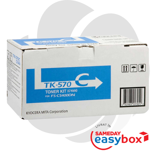 [1T02HGCEU0] TK-570 Cyan - Cartus toner original Kyocera pentru FS-C5400DN / Ecosys P7035cdn