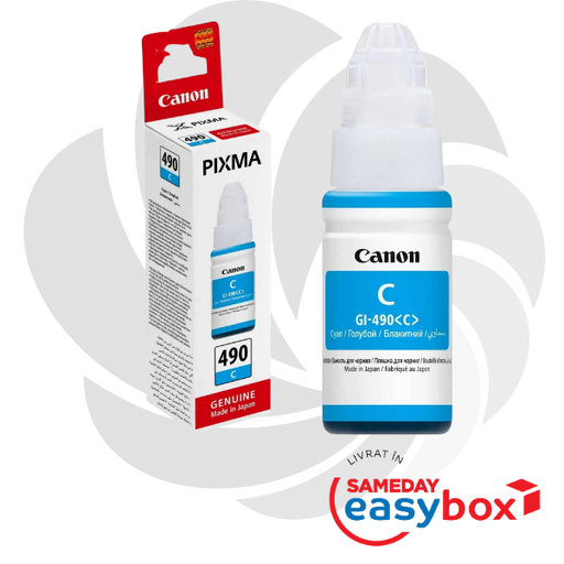 [BS0664C001AA] GI-490 Cyan - Flacon cerneala originala Canon