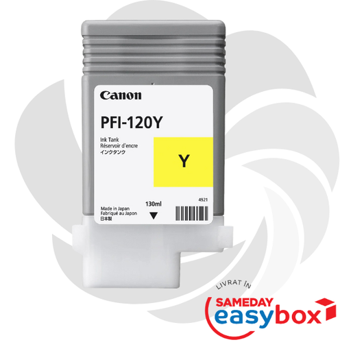 [2888C001AA] PFI-120 Yellow - Cartus cerneala original Canon 130ml pentru TM-200 / TM-300