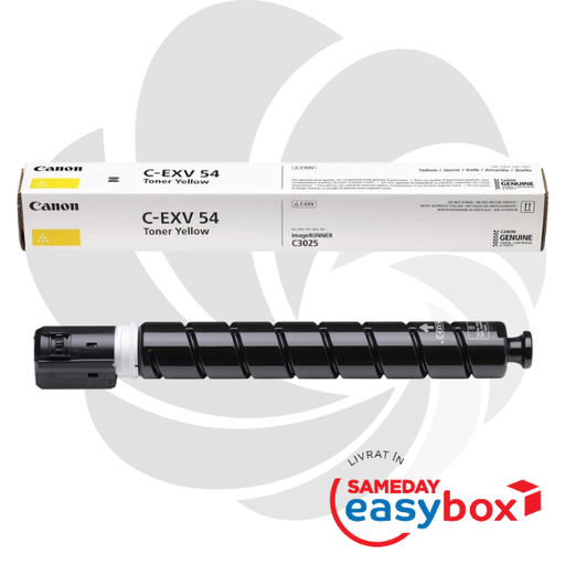 [1397C002AA] C-EXV54 Yellow - Cartus toner original Canon pentru imageRUNNER C3025 / 3025i / C3125i / C3226i