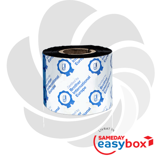 [BRP1D300060] Ribbon cu cerneala neagra si rasina premium pentru transfer termic BRP-1D300-060