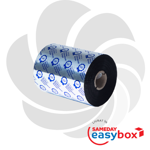 [BWS1D600110] Ribbon cu cerneala neagra si ceara standard pentru transfer termic BWS-1D600-110