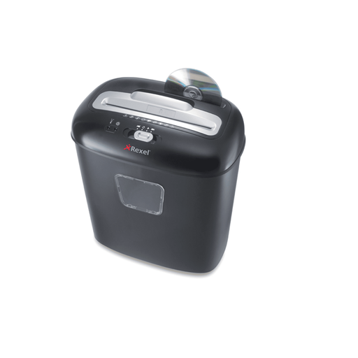 [2102560EU] Distrugator documente manual REXEL DUO, P3, cross-cut (confeti), 10 coli, cos 17l, negru