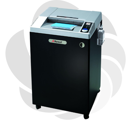 [2103026EU] Distrugator documente manual REXEL RLWM26, P5, micro-cut (particule), 26 coli, cos 175l, cu intrare larga, negru-argintiu