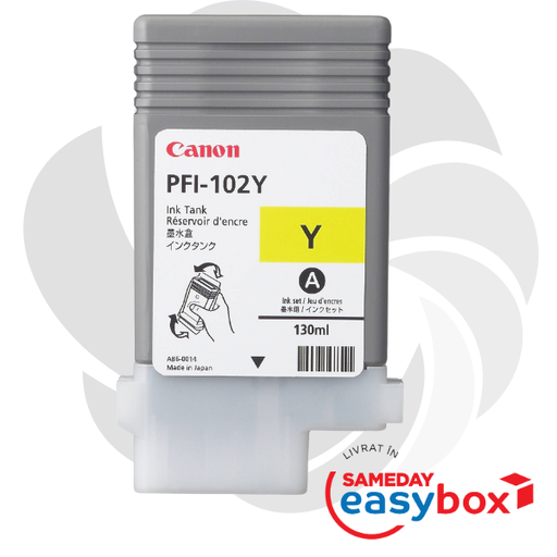 [0898B001AA] PFI-102Y Yellow - Cartus cerneala original Canon