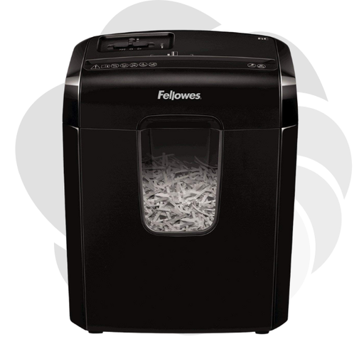 [4692101] Distrugator de documente manual  Fellowes 8CD, P4 , 8 coli, cos 14 litri, negru