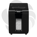 Distrugator documente automat Fellowes Automax 100M, P4, Mini-cut, 100 coli, cos 23l, negru