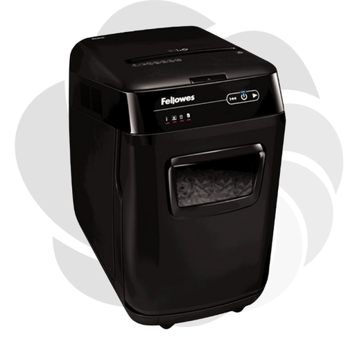 [4680102-99] Distrugator documente  automat Fellowes Automax 150C, P4, cross cut, 150 coli, cos 32l, negru