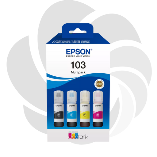 [C13T00S64A] Set Cartuse Cerneala Ecotank Epson 103 – 4 Culori Multipack