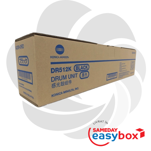 [A2XN0RD] DR-512 Black - Drum Unit original Konica Minolta pentru Bizhub C224e / Bizhub C284e / Bizhub C364e / Bizhub C454e / Bizhub C554e