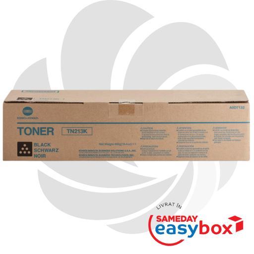 [A0D7152] TN-213 Black - Cartus toner original Konica Minolta pentru Bizhub C203 / Bizhub C253