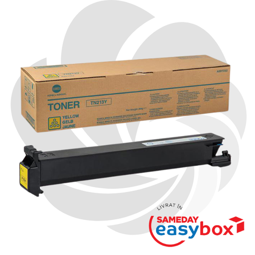 [A0D7252] TN-213 Yellow - Cartus toner original Konica Minolta pentru Bizhub C203 / Bizhub C253