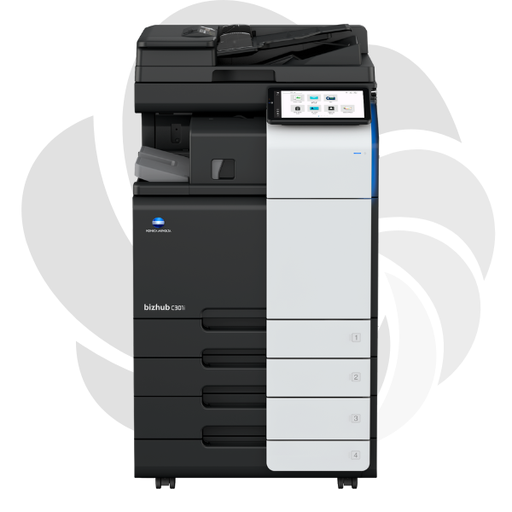 [SETVZC301DF632] Konica Minolta Bizhub C301i + Alimentator Documente RADF + Stand Mobil + Set tonere CMYK - Instalare Gratuita